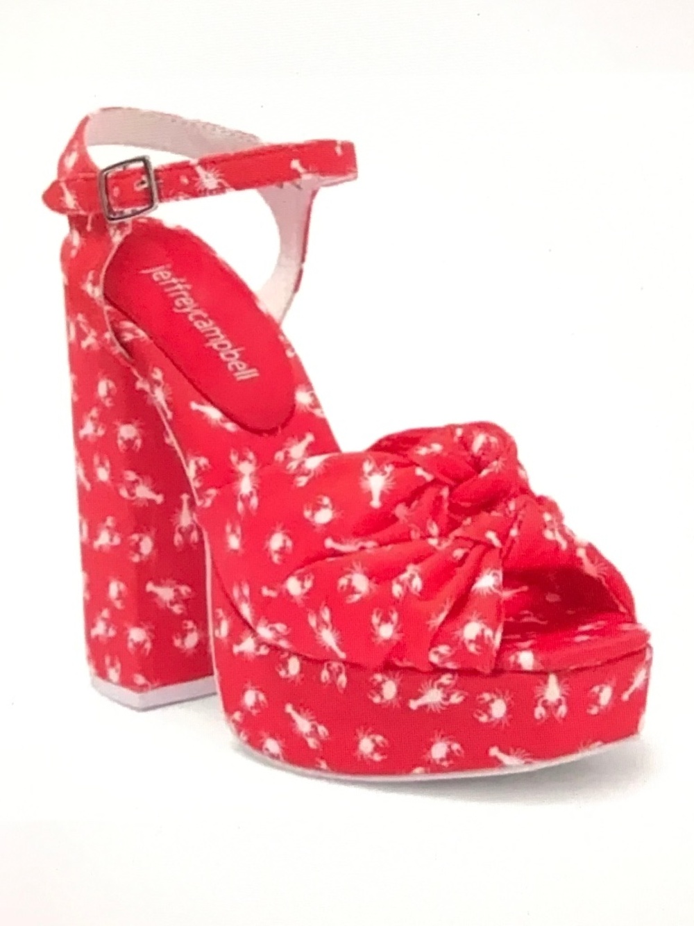 JEFFREY CAMPBELL Lobster and Crab Knot Platform Sandals Women’s Size 8